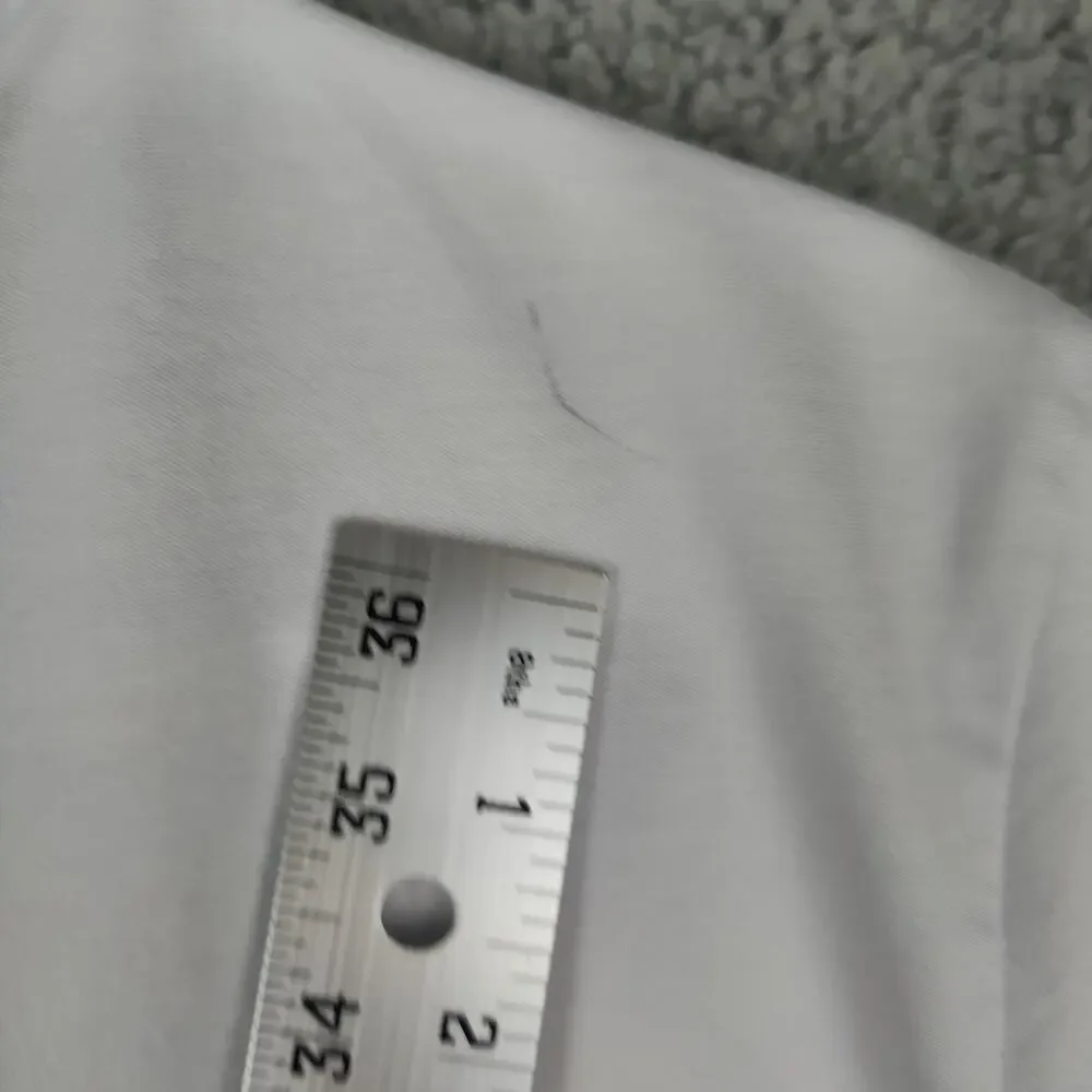 Travis Mathew Polo Shirt Mens Large White Lightweight Stretch Golf barefoot Open